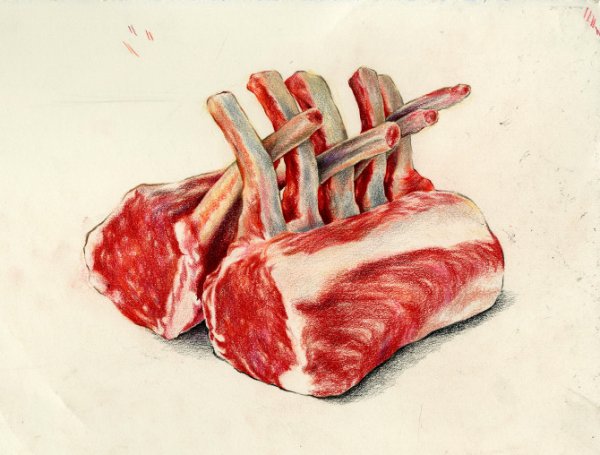 Стейк акварель