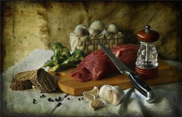 Стейк акварель