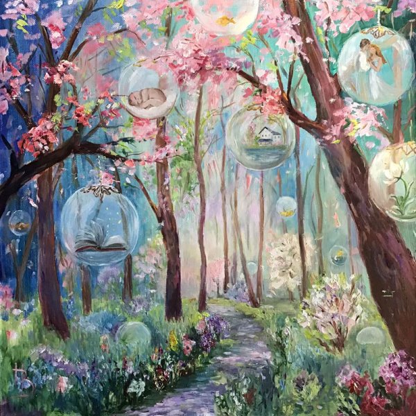 Волшебный сад живопись