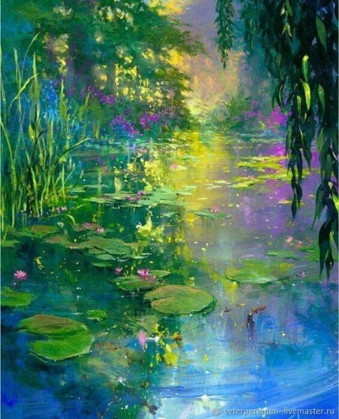 Пейзаж акрилом