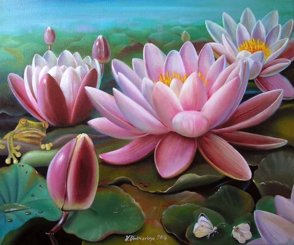 Кувшинки картина