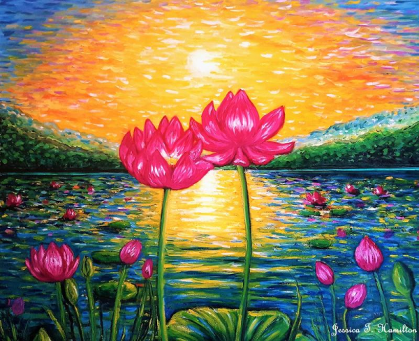 Правополушарное рисование цветы