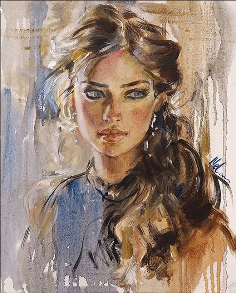 Портрет в стиле масло