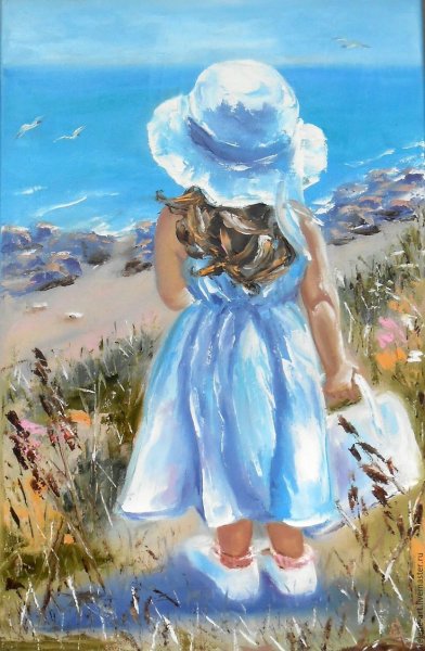 Девочка в живописи масло