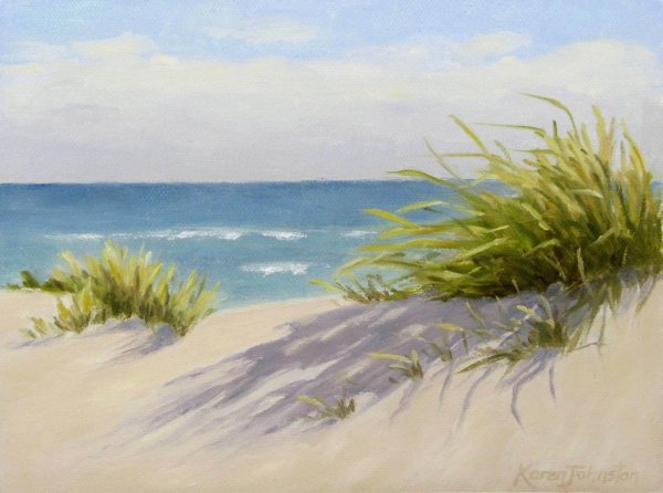 Море пляж живопись