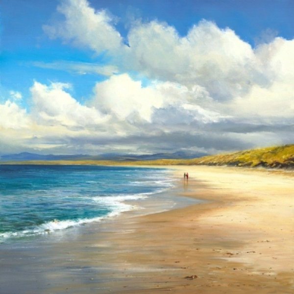 Морской пейзаж гуашью