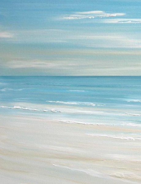 Лодка в море маслом