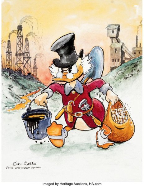 Картины на холсте Скрудж и Диснея