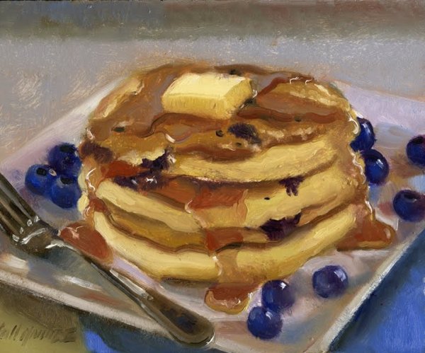 Блины картина маслом