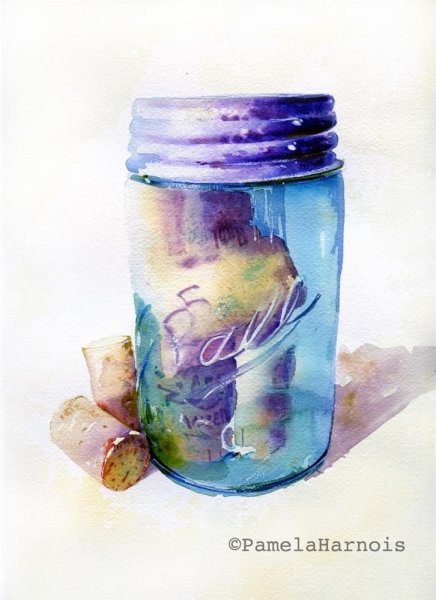 Стекло акварелью