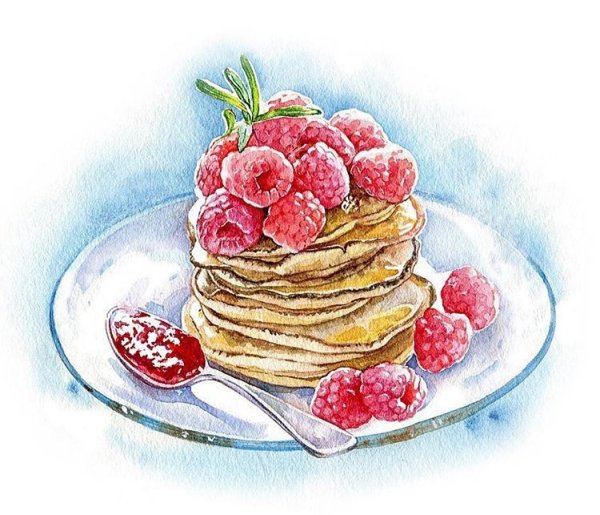 Блины рисунок