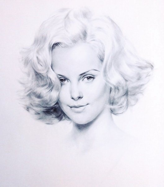 Портрет сухой кистью