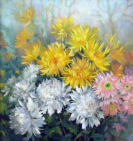 Маковский хризантемы