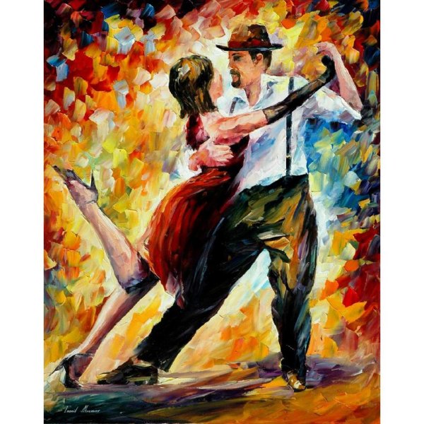 Танцор мужчина живопись