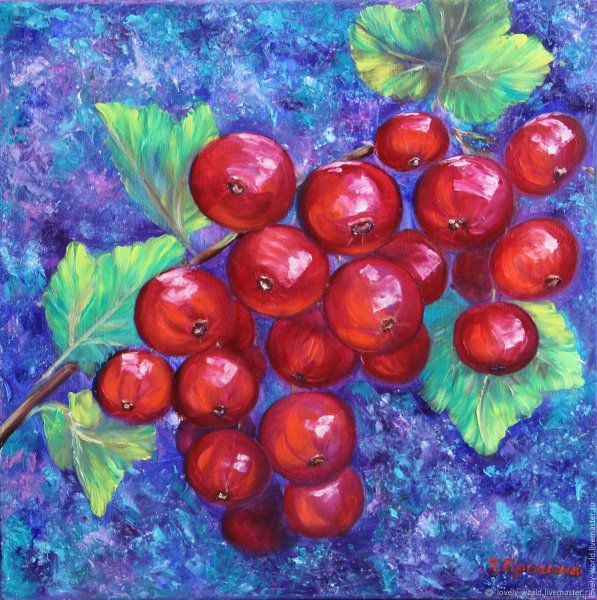 Игорь Сапунов многослойная живопись смородина