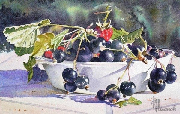 Смородина в живописи
