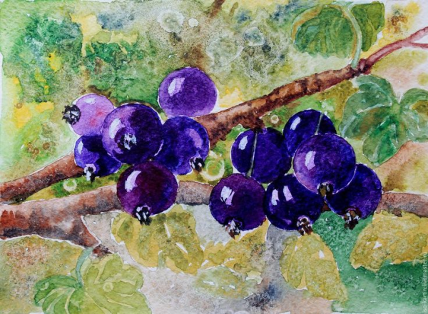 Игорь Сапунов многослойная живопись смородина