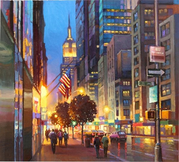 Вечер на 5 Авеню Нью-Йорк Максим Ланчак