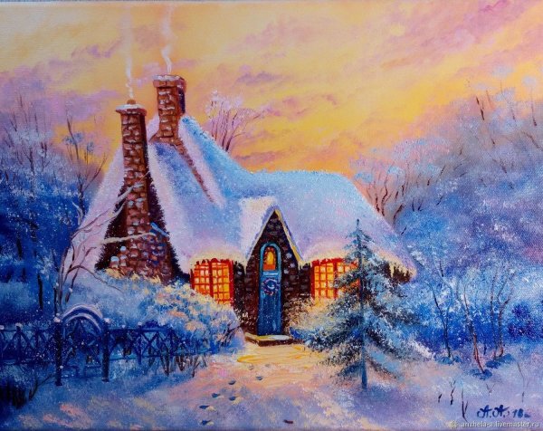 Картина зима