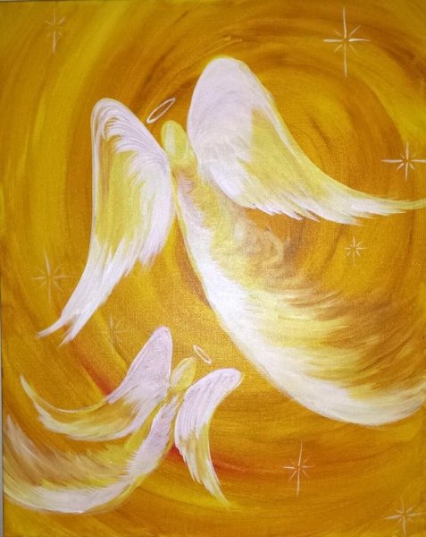 Ангел красками