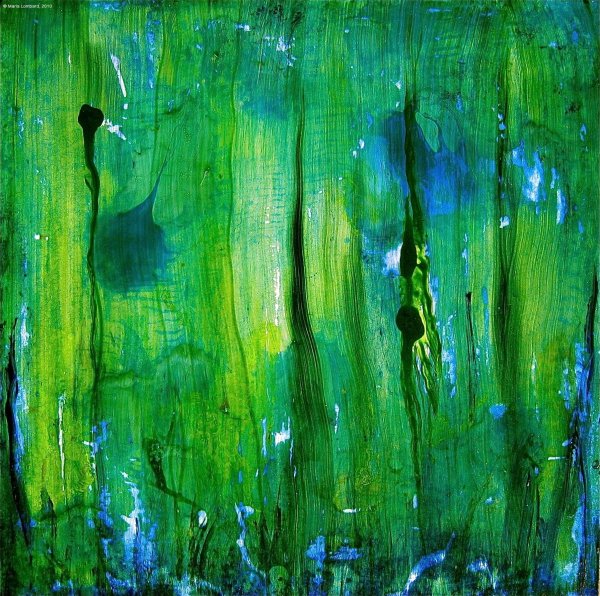 Картина в зеленых тонах