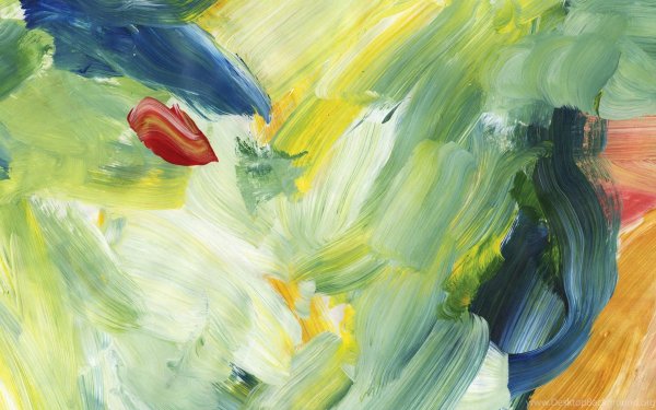 Мазки гуашью