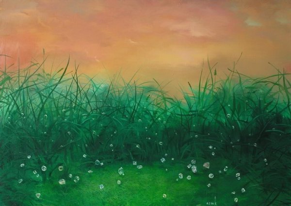 Картина трава