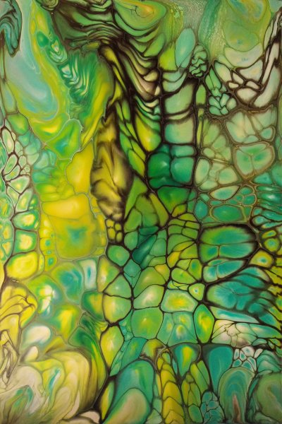 Абстрактная живопись акрилом