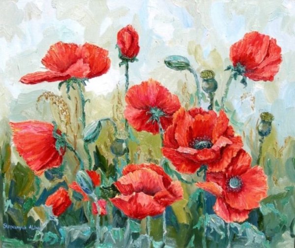 Живопись маки Пивень