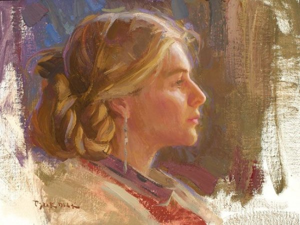 Портрет в профиль живопись