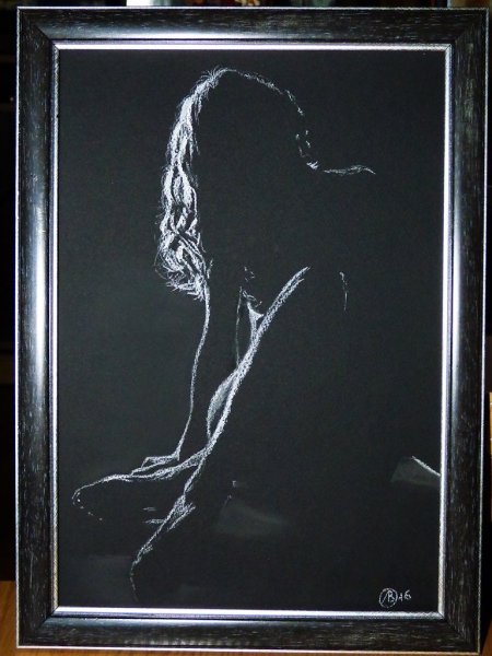 Рисование на черном холсте