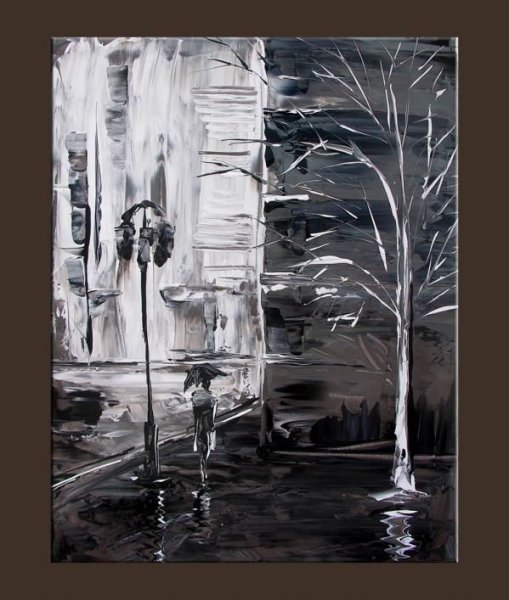 Картина в черно-белых тонах