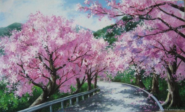 Сакура живопись