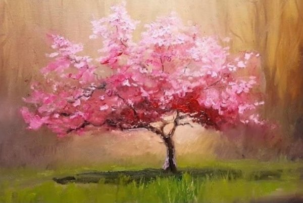 Живопись розовое дерево