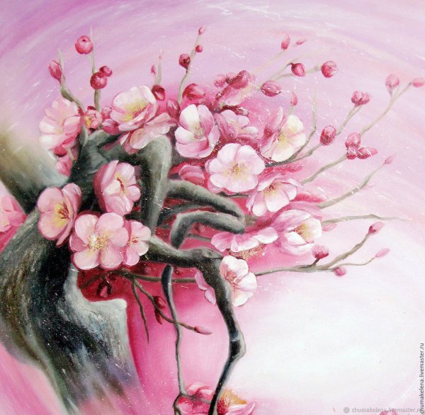 Сакура живопись