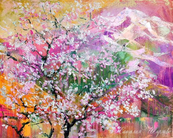 Пуантилизм Сакура