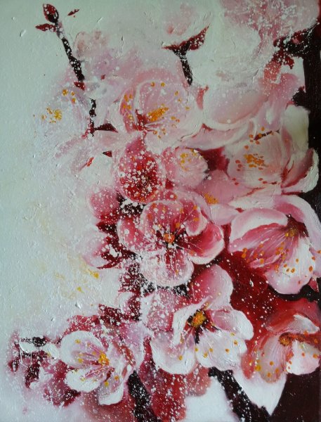 Цветы акрилом