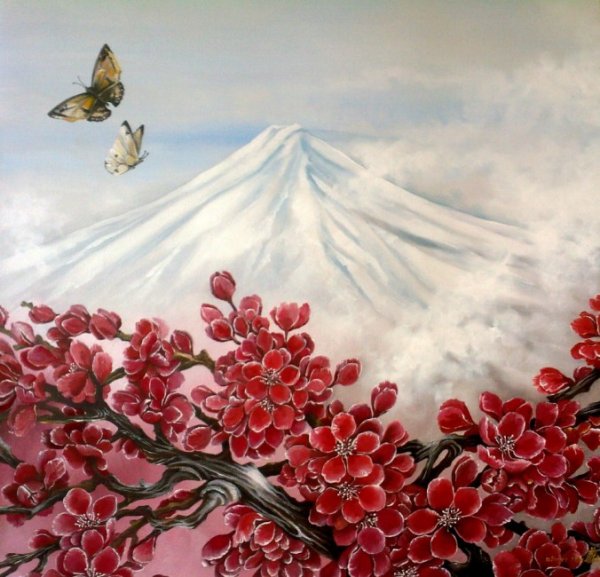 Китайская живопись акрилом