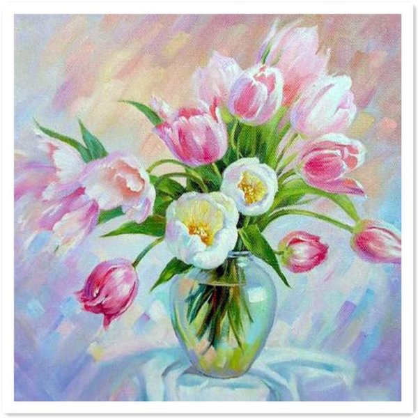 Весенние цветы живопись