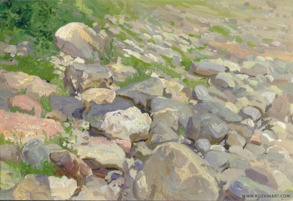 Валуны в живописи