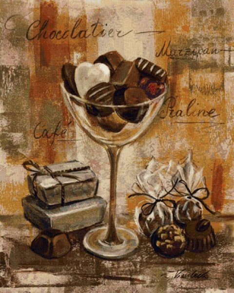 Натюрморт с шоколадом