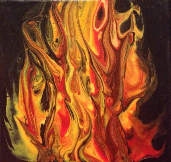 Языки пламени живопись