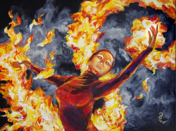 Огонь живопись