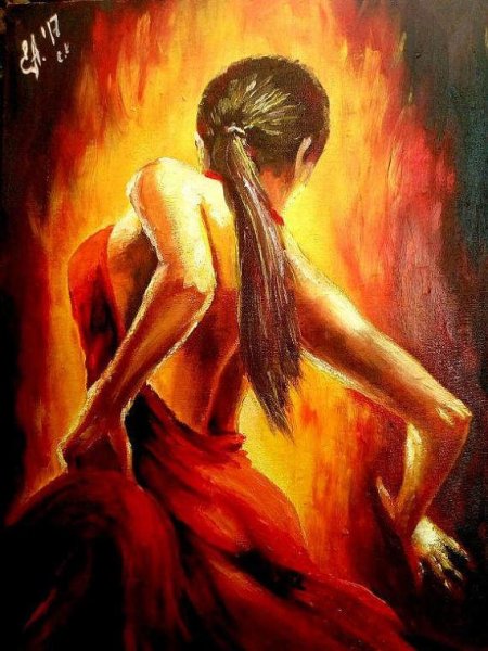 Огненный танец картина