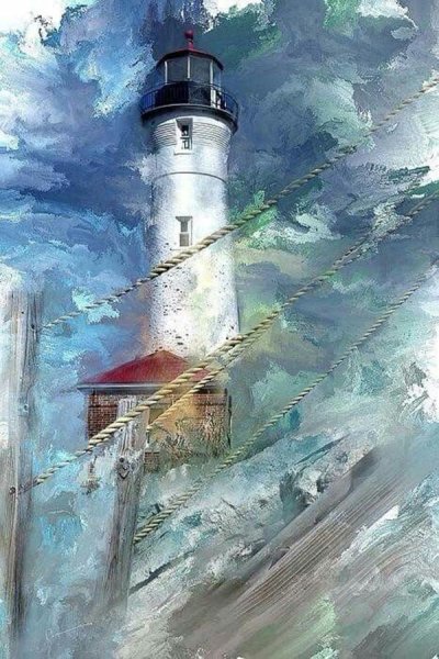 Море Маяк мастихин