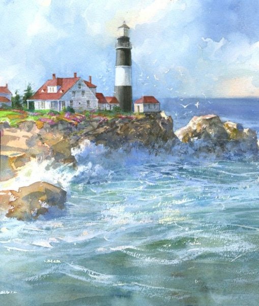 Картина английского художника Маяк Лайтхаус