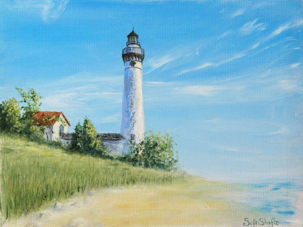 Владивосток Маяк живопись