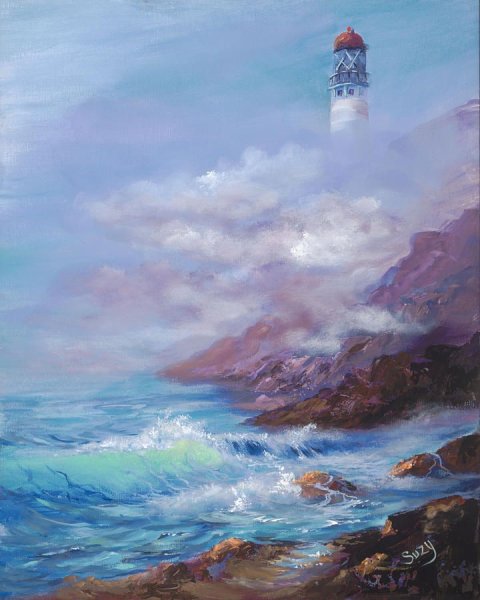 Морской пейзаж маслом