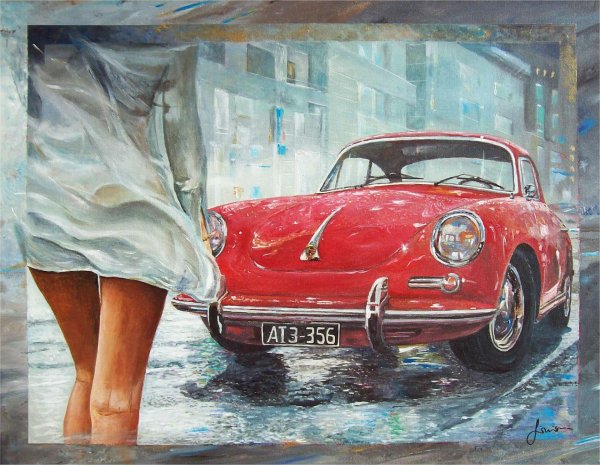 Фольксваген Жук в живописи