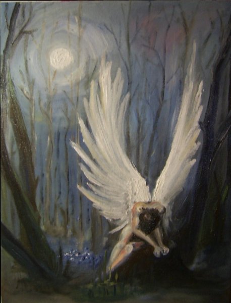 Картина ангела с крыльями